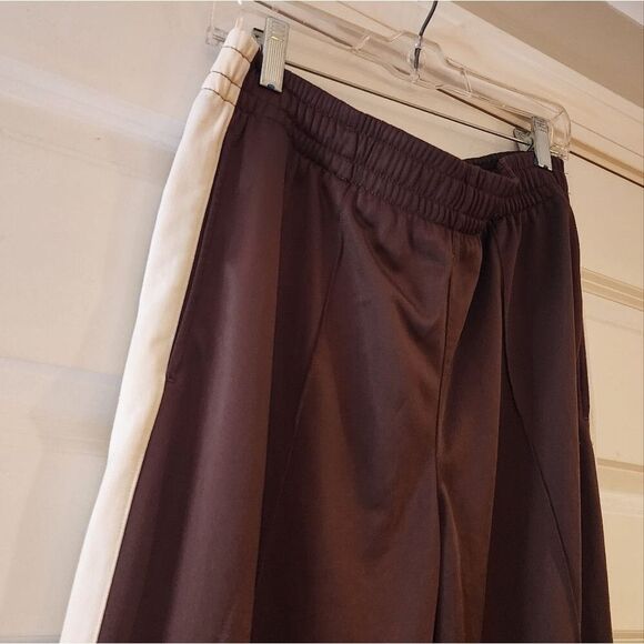 Nike vintage brown and white side striped sweatpants L - Picture 2 of 6